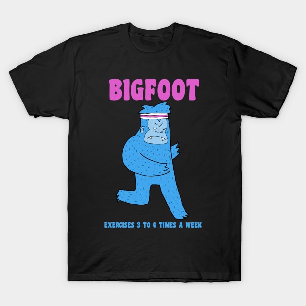Bigfoot Cares About Heart Health T-Shirt by idreamofbubblegum